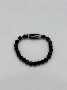 Vòng mã não đá đen 8 li