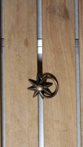 Knop Laci Kuningan Antik Motif Bintang