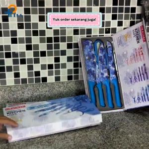 Pisau Set Berkualitas Tinggi & Pisau Dapur Set 6 in 1