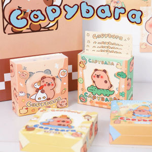 🔥chageey👍 Capybara Memo Book Cute Message Memo Paper Cartoon Hand Ledger Material