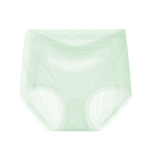 HUACHENGSHI | Seamless High Waist Ice Silk Womens Underwear Breathable Antibacterial Thin Triangle Shorts Large Size Abdomen Lifting Buttocks Shaping