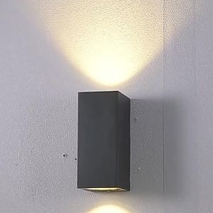 Waterproof LED Outdoor Wall Lamp IP65 Upper Lower Lighting Porch Garden Lamp Indoor Bedroom Bedside Home Decor Wall Light