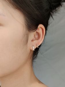 Elegant Womens Hoop Earrings Trendy Unique Design Silver Plated Alloy Fashion Jewelry out New Style Popular Drop Earrings