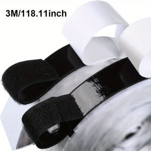 20mm Strong Self Adhesive Hook and Loop Fastener Tape Magic Strip Sticker Industrial Strength Sticky Strap DIY Craft Accessories