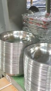 3PCS STAINLESS STEEL ROUND BOWL / STAINLESS BASIN / SOUP BOWL / SAMGY/CANTEEN BOWL / PET BOWL