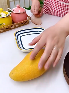 JS SHOP 1pc Stainless Steel Mango Peeler Fruit Meat Remover Spoon Mango Slicer Peel Fruit Core Separator/Fruit Tools Mango Cutter