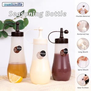 JustLiving 1PC 250/360ml Japanese Imported Squeeze Bottle for Condiments Sauce and Spice Squeezer Multipurpose Plastic Sauce Bottle Empty Plastic Bottles Sauce Dispensers