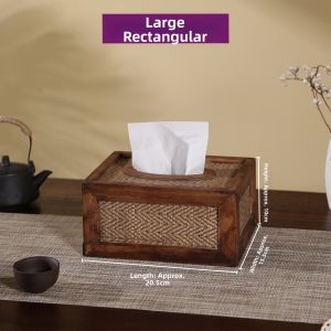 TAIMUJIA | Retro Rattan Tissue Box