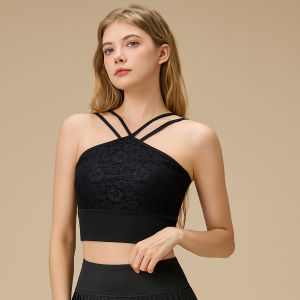Neck-hanging Strap Yoga Top Women