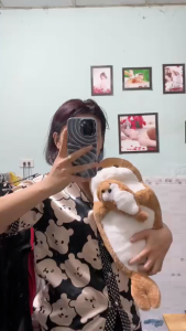 Thú nhồi bông hải cẩu ôm con đáng yêu - Size 55cm đến 80cm - Quà tặng gấu bông hải cẩu bụng bự êm mịn cho bé.