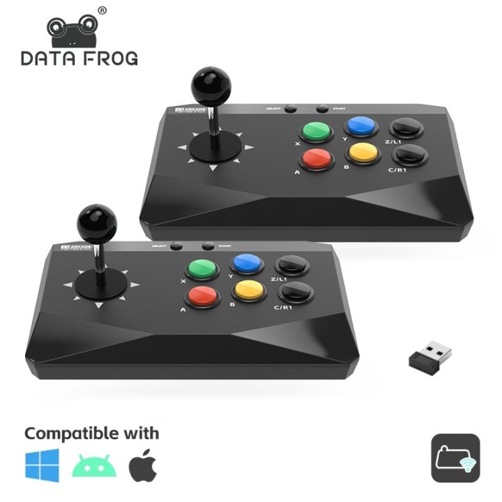 Data Frog Game Arcade Keyboard Wireless Controller for Street Fighter ...