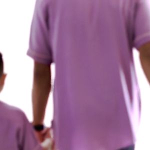 Atasan Koko Muslim Couple Ayah Dan Anak Cowok Tanggung Pria Dewasa New Haza Series Warna Lilac Lengan Pendek FADSAN