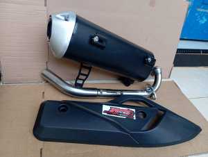 knalpot replika pcx160 untuk Stylo 160 nebas adem cocok untuk harian.desain menarik buat motor kesayangan makein keren