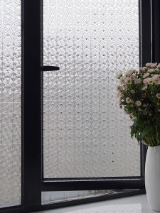 Miếng Dán Kính Phòng Tắm Trong Suốt Không Hoàn Toàn Trong Suốt Che Chắn Riêng Tư Miếng Dán Cửa Sổ Bằng Thủy Tinh PVC Chống Ánh Sáng