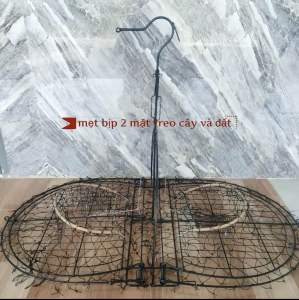 Mẹt Bìm Bịp 1 Mặt Treo Cây Và Bịm Bịp Giả Nhồi Keo