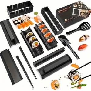 Multifunctional Sushi Maker Kit Complete Sushi Moulds Sushi Making Kit Rice Roll DIY Kitchen Set Suitable for Beginners