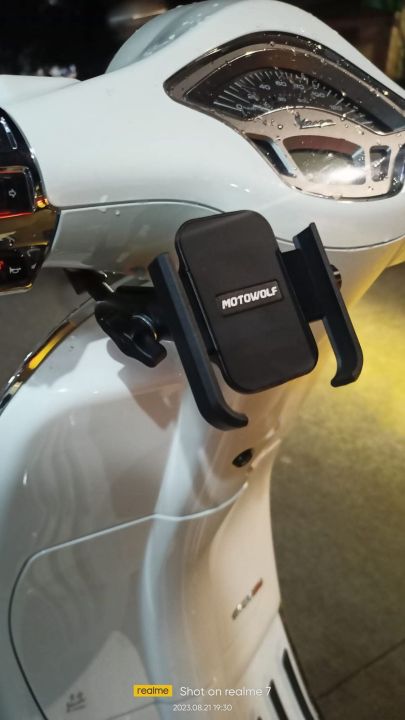 Vespa Cell Phone Mount Vespa Motowolf Cellphone Holder V3 Lazada