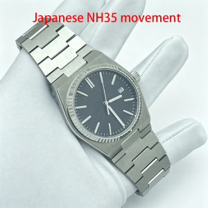 40mm Starry Sky Men Watch JAPAN NH35 Automatic Mechanical Movement Stainless Steel Brushed Case Strap and sapphire Crystal Cover