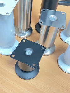 【Free screws】Adjustable Cabinet Legs Stainless Steel Furniture Legs Cabinet Table Sofa Bed Feet Worktop Feet