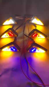 Sen Tempel Lampu Sein Segitiga Neon Running Led 2 Mode Universal Motor R15Cbr150rGsxNinjaR25 & Motor Lain Nya