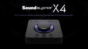 Sound Blaster X4 Hi-res 7.1 External USB DAC and Amp Sound Card with Super X-Fi® and SmartComms Kit