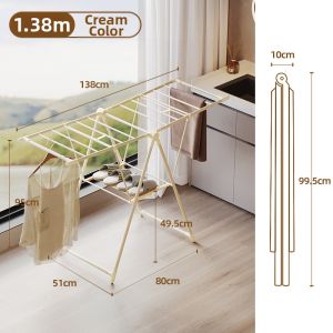 MINGZHI | Foldable Floor Balcony Drying Rack