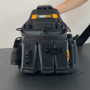 Toughbuilt Electricians Bag. 6-Layer Construction with Shoulder Strap & Cliptech. Durable Organizer for Tradespeople