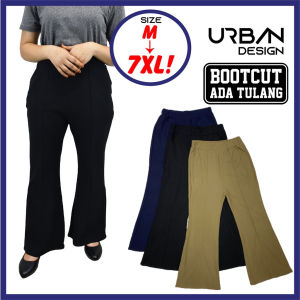 SELUAR SLEK WANITA JUMBO SIZE 8916# TULANG BOOTCUT TULANG SLACK PANTS WOMEN URBAN DESIGN SELUAR KERJA WANITA FORMAL WORK