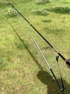 Izin ✔️1.5M/1.7M Baru Stainless Steel Tebal Teleskopik Pancing Braket Pancing Pancing Braket Tujuan Ganda Pemegang Pancing