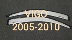 คิ้วกันสาด กันสาด กันสาดประตู คิ้ว สีบรอนเงิน รุ่น 2ประตู ตอนเดียว ช่วงยาว โตโยต้า วีโก้ แชมป์ Toyota Vigo Champ 2011 2012 2013 2014 ใส่ร่วมกันได้ A