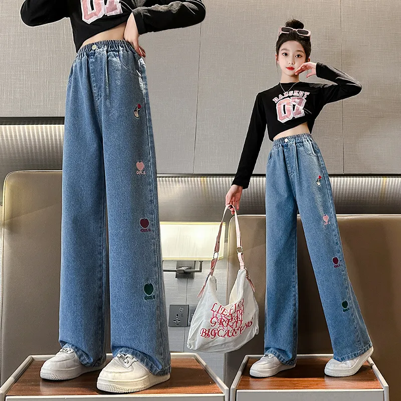 Pants for Girls New Style 2023 Jeans for Kids Girls Wide leg
