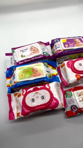 Combo 5 gói Khăn Ướt Baby 135 Xanh