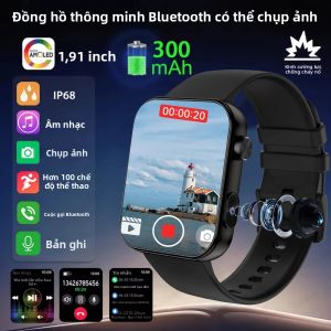 Đồng Hồ Thông Minh 2025 Mới Với Camera Mặt Đồng Hồ Động Gọi Bluetooth Quay Phim Ảnh & Video Nhiều Chế Độ Thể Thao Thiết Bị Theo Dõi Sức Khỏe Dành Cho Android & iOS