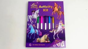 Unicorn Academy Activity Book Kit With Marker Pens Stickers Mazes & Puzzles For Kids