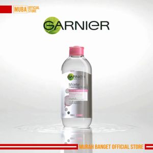 Garnier Micellar Cleansing Water Pink 125ml - Pembersih Makeup untuk Kulit Sensitif