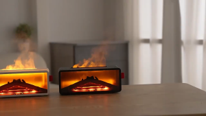 A28 เครื่องอโรม่า เตาผิงไฟ RGB เปลี่ยนสีไฟได้ มีรีโมท เครื่องพ่นไอน้ำ เพิ่มความชื้นในอากาศ Fireplace Aroma Diffuser humidifiers