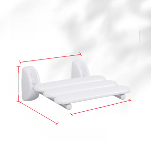Bathroom Wall-Mounted Folding Chair Non-Slip Shower Seat Elderly Bathing Stool Aluminum Alloy Lightweight Portable Bench