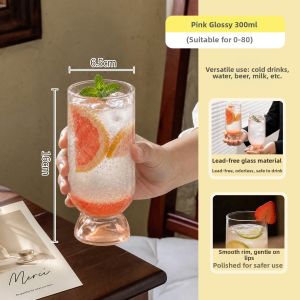 SHELI | Cute High Aesthetic Glass Cup For Home
