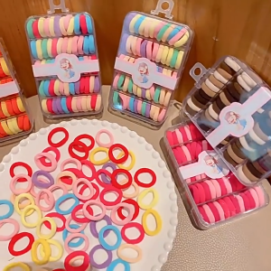 Hair Ties Simple High Elastic Rubber Band Hair Tie Hair Accessories Soft Elastic Hair Bands Ponytail Gentle Hair Ties