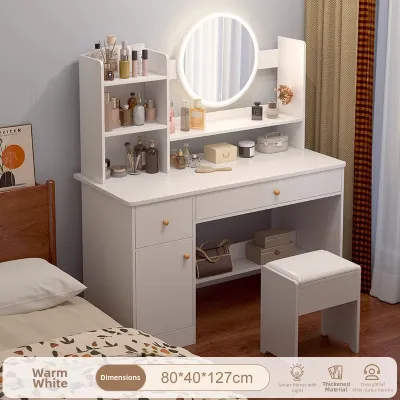 Mini Modern Makeup Vanity with Storage