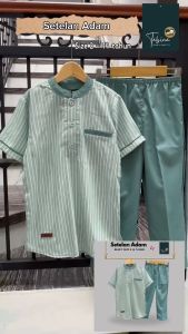 Tabina Setelan Kurta Lengan Pendek Anak Laki Laki sampai Remaja Seri Adam usia 2 hingga 14 tahun