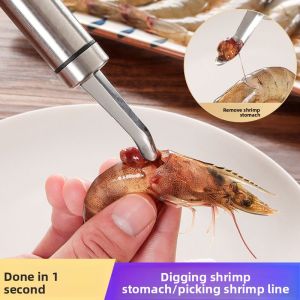 Stainless Steel Multi-Functional Shrimp Line Removal Knife Home Kitchen Tool for Peeling Shrimp Shells And Opening Shrimp Back
