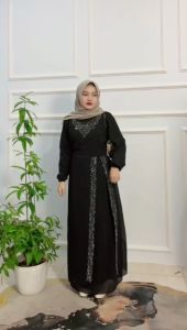 Dress Exclusive Terbaru Gamis Swaroski Pesta Maxi Kondangan Lamaran Tunangan Kekinian