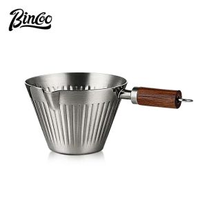 BINCOO Coffee Espresso Cup Measuring Cup Coffee Milk Pitcher Espresso‑Style With Scale Hanging‑Compatible 120ML