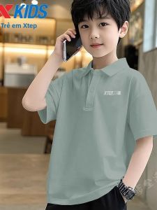XTEP | Áo Polo Cho Trẻ Em Khô Nhanh Tay Ngắn
