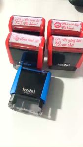 Khắc con dấu nhận xét học sinh + icon dễ thương dấu cô khen con rất chăm chỉ chính hãng trodatchữ siêu nét siêu bền