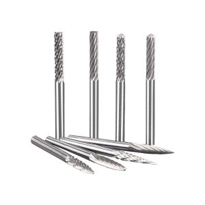 Tungsten Carbide Rotary Burr 3mm Shank Hard Alloy Rotary File Engraving Cutter Grinding Head Drill Bit 3A 3C 3F
