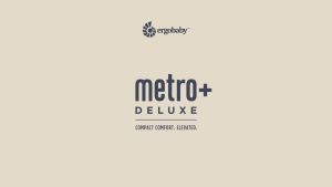 Ergobaby Metro+ Deluxe Lightweight Travel Baby Stroller Newborn Ready Incl. Cup holder Rain Cover Leatherette Support Bar