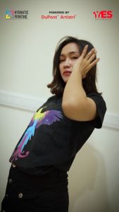 KaosYES Kaos Polos Wanita Cotton Combed 24s - Fashion Baju Wanita Distro Hitam