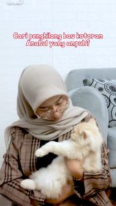 NOVAMOS Penghilang Bau Pesing Kotoran Kucing & Anjing Spray -Wangi Strawberry